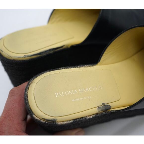 Paloma Barcelo Hebe Platform Wedge Clog Mule Espadrille 39 - Picture 6 of 7